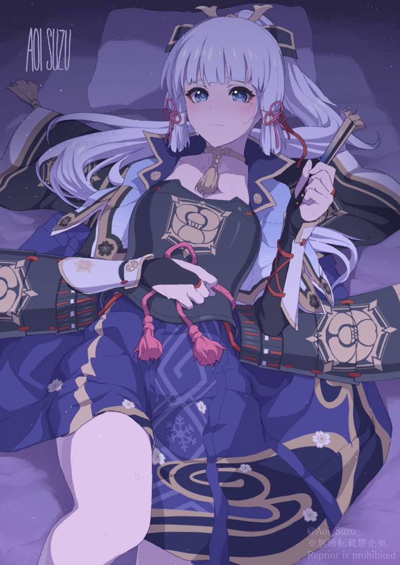 神里绫华|あおいすず的原神壁纸图片