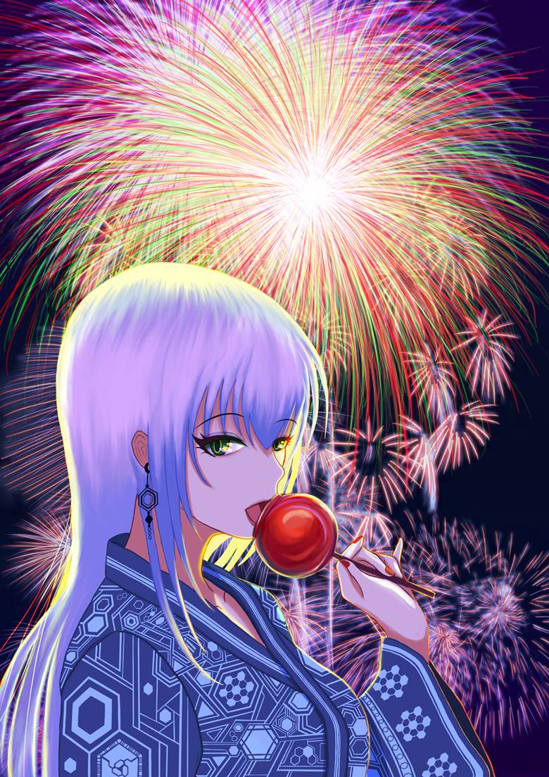 夏天, 焰火, yukata, 偶像大师 灰姑娘女孩, The Idolmaster: Cinderella Girls Starlight Stage, 偶像大师, 偶像大师, 偶像大师 灰姑娘女孩, Noa Takamine