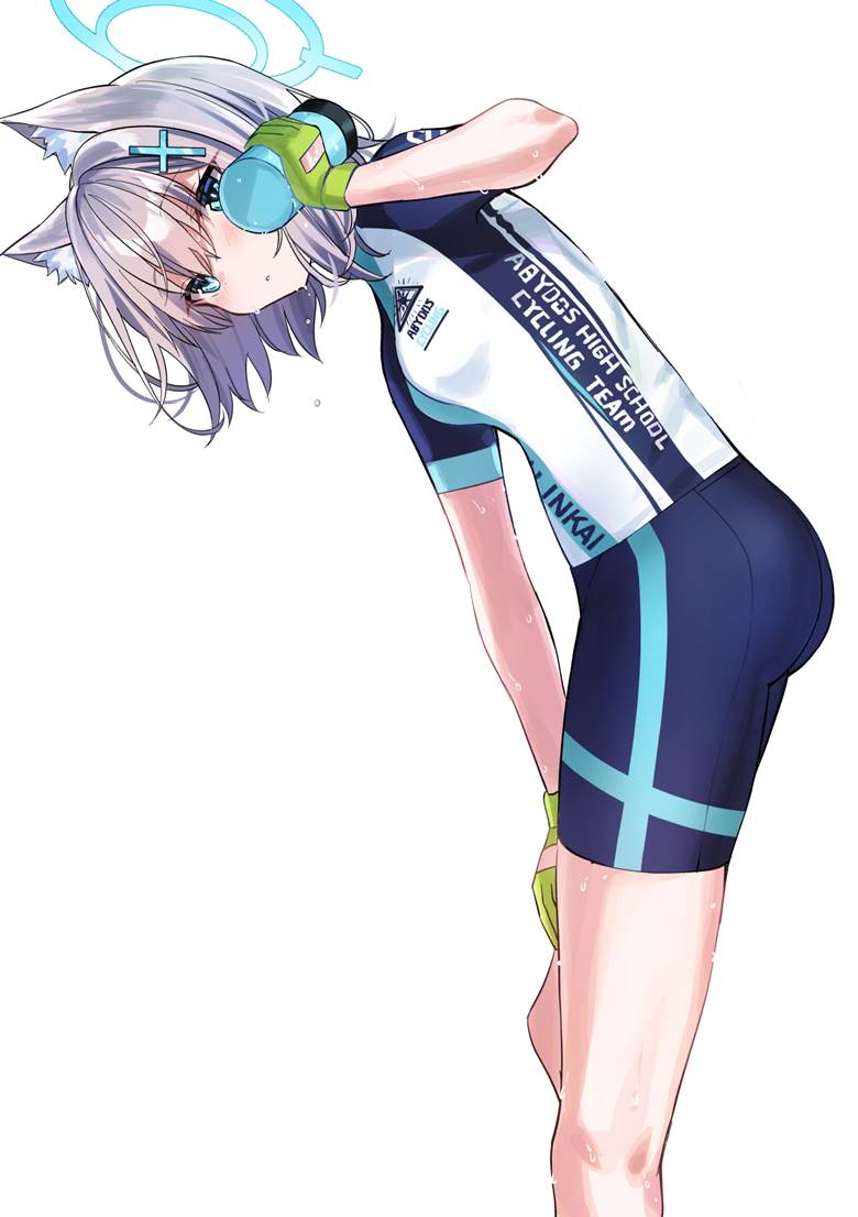 碧蓝档案, Sunaookami Shiroko, 紧身裤, cycling jersey, bike shorts, Blue Archive 1000+ users, 沙狼白子（骑行服）