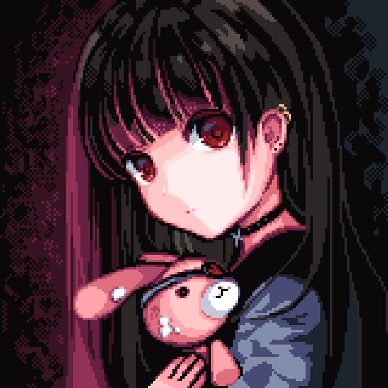 girl, original, pixel art