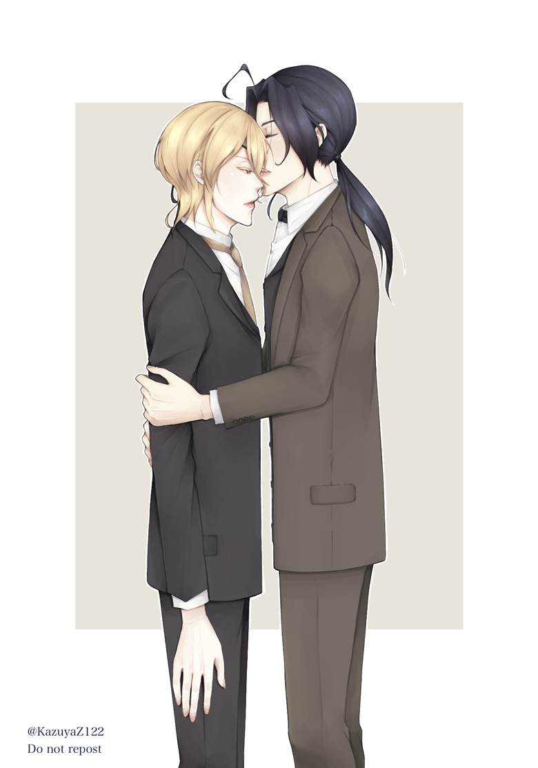 kiss on eyepatch|kazuyaz的忧国的莫里亚蒂插画图片