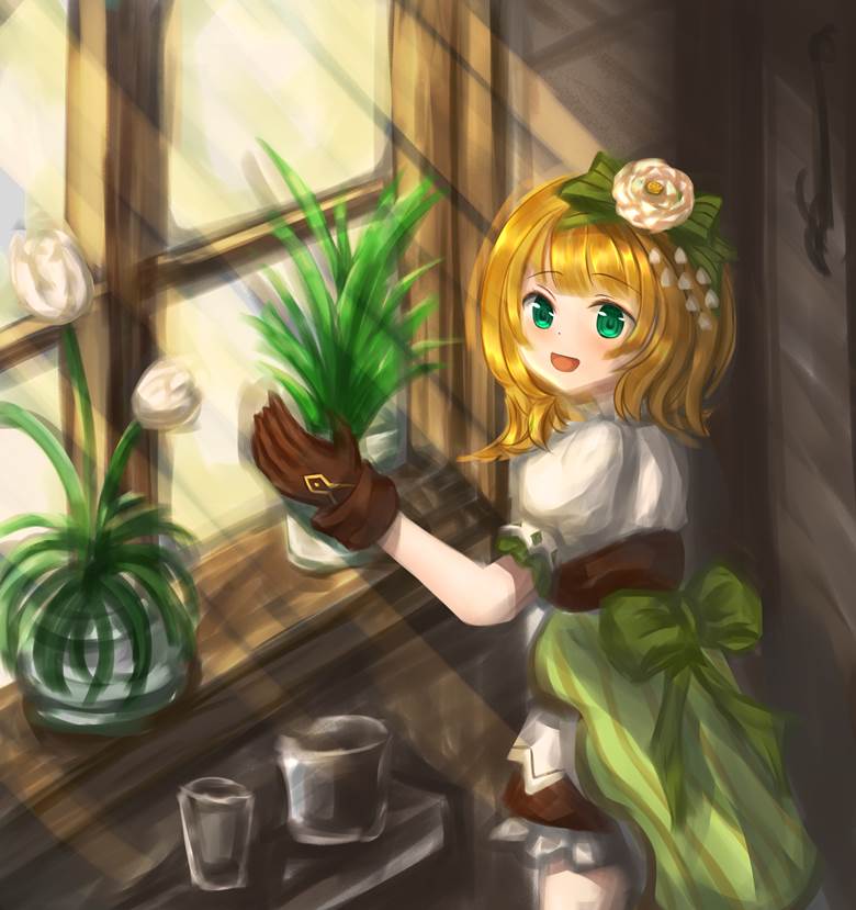 Konomi Haruna, 魔法纪录, Magia Record, florist, 花和女孩子, plant, young girl, 女孩子
