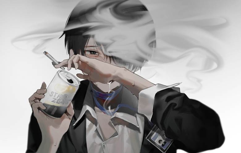 西装, smoking, 创作男子, 原创, 香烟, tobacco smoke, 原创1000users加入书籤, Strong Zero