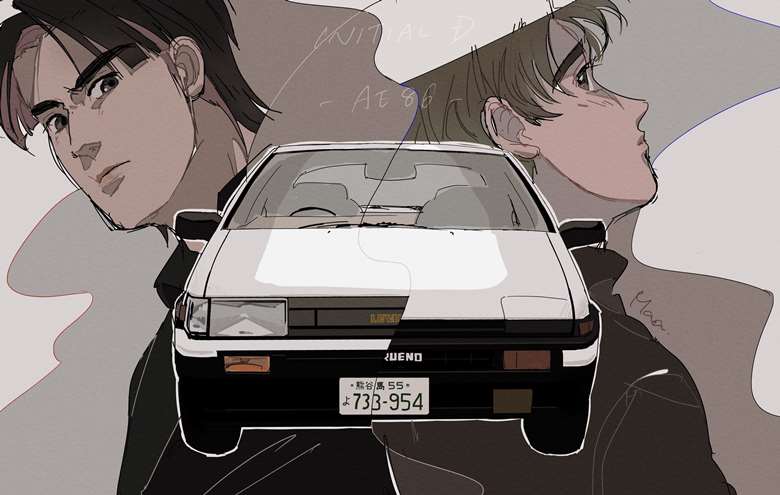 Takumi Fujiwara, initial d