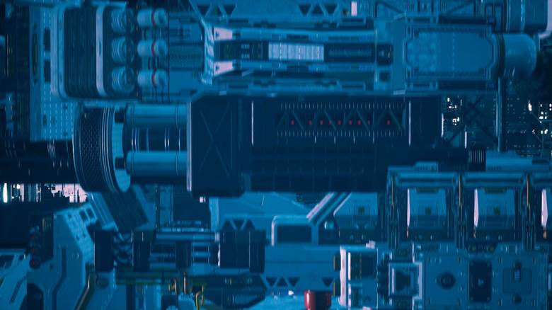 未来都市|MOTOSHI(アンドロメダ)的宇宙飞船科幻插画图片