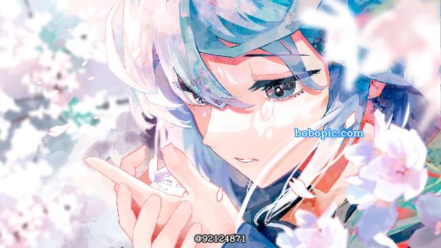 初音ミクオリジナル曲,初音未来与花,小女孩,花を呗う,这个初音真美好图片