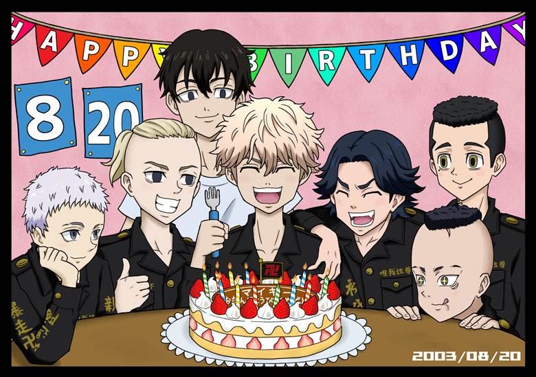 happybirthdaymikeyさくや的东京复仇者插画图片