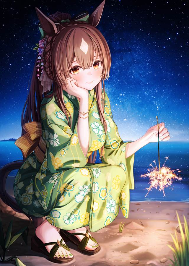 清新脱俗的穿凉鞋的女孩子P站投稿美图