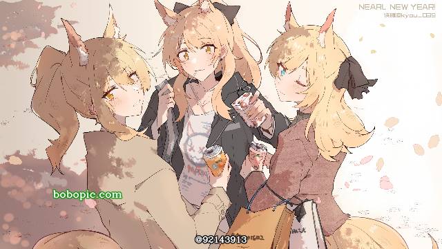 一张百合,鞭刃,明日方舟,瑕光,临光绘画图片
