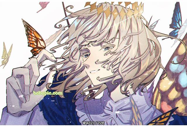 FGO,Fate/GO100users加入书籤,Oberon,奥伯龙,蝴蝶图片