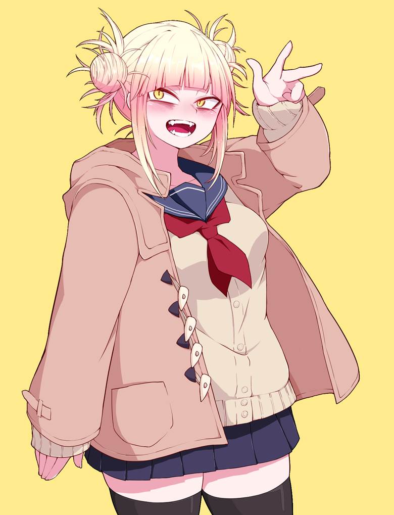 我的英雄学院, Himiko Toga, 渡我被身子, 女高中生, 绝对领域, 魅惑的大腿, coat, beautiful girl