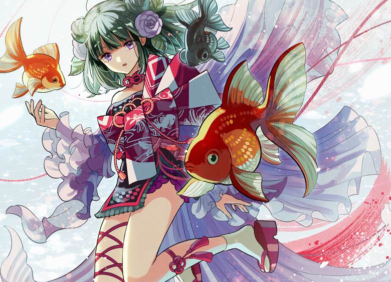 原创, 女孩子, 原创, 金鱼