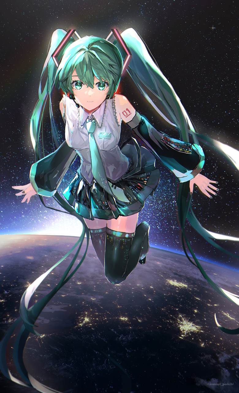 satelliteぽんち的初音未来插画图片