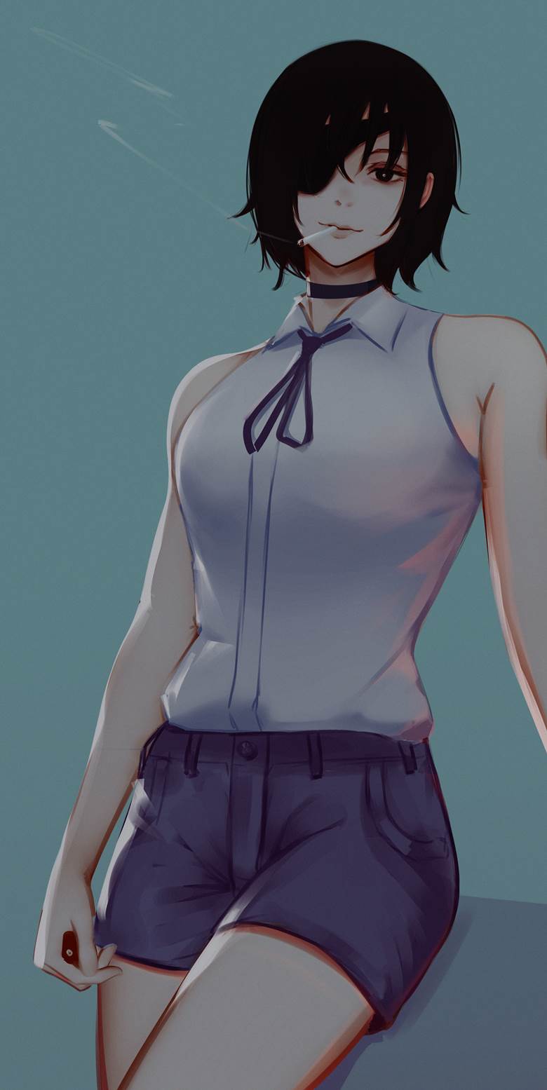 girl, Chainsaw Man, Himeno, cigarette, Reze, cosplay