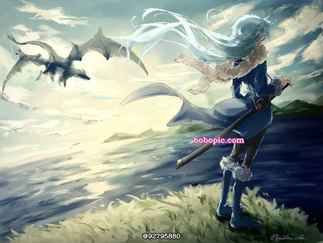 Rimuru, 关于我转生变成史莱姆这档事, That Time I Got Reincarnated as a Slime, 利姆鲁·特恩佩斯特, chinese dragon, TenSura 1000+ bookmarks, sunrise, 卧槽好厉害, 神圣感