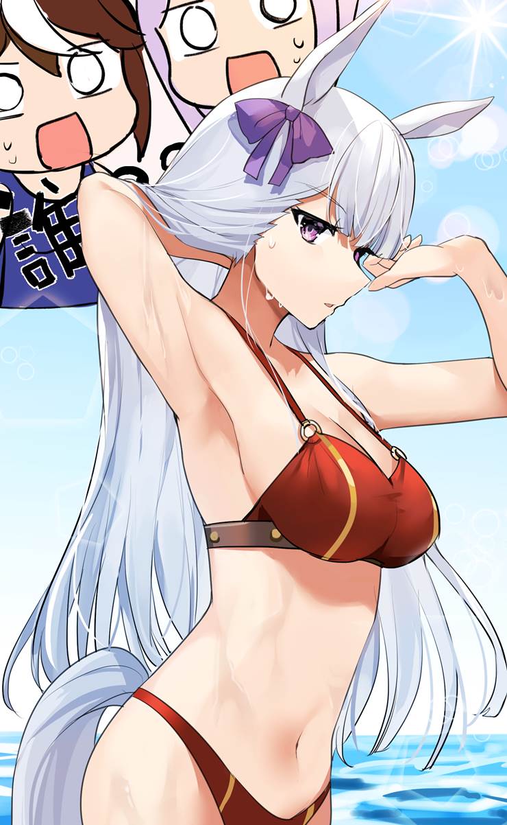 赛马娘Pretty Derby, 马娘, Gold Ship (UMPD), 泳装, 散发黄金船, 沉默时是美人，说话时是怪人，奔跑时是不沉舰