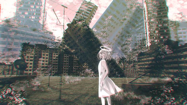 废墟街と女の子|852话的Pixiv风景插画图片