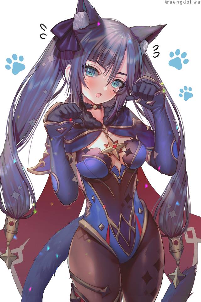 一张猫耳,莫娜,阿斯托洛吉斯·莫娜·梅姬斯图斯,体操服,原神绘画图片
