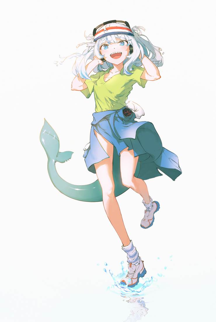 Hololive, Hololive EN, girl, Gawr Gura, Virtual YouTuber 1000+ bookmarks