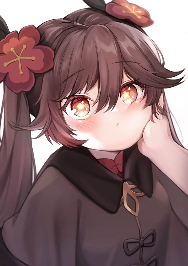 Genshin Impact, Hu Tao (Genshin Impact), Hu Tao, 萝莉, cheeks, 女孩子, 原神1000收藏