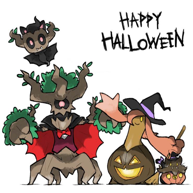 Happy Halloween|插画师blacknirrow的朽木妖插画图片