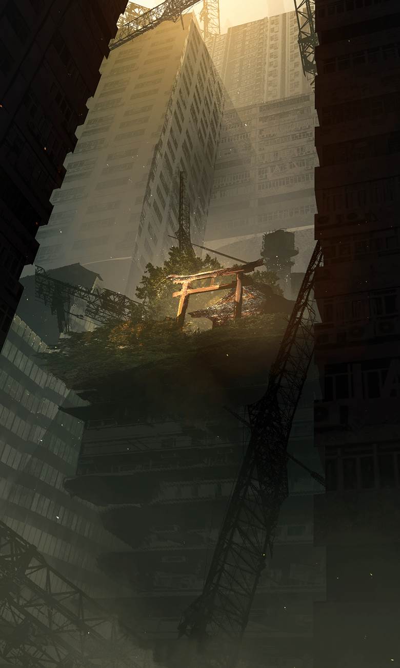 风景, 原创, background, 奇幻, 废墟, 和风, shinto shrine, 风景1000收藏, 好想去这里