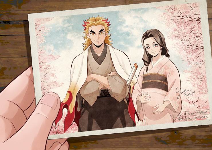鬼灭之刃, Rengoku-san, Rengoku family, 炼狱槙寿郎, Ruka Rengoku, Infinity Train, 鬼灭之刃5000收藏, 野生的官方, Shinjuro Rengoku/Ruka Rengoku