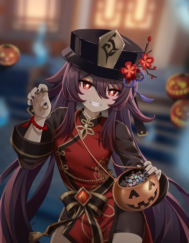 Hu Tao (Genshin Impact), Genshin Impact, Hu Tao, 美甲, 原神5000收藏