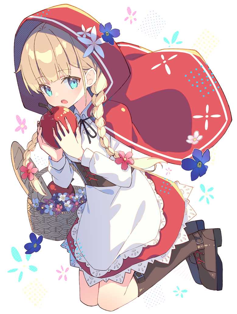 原创, 女孩子, 小红帽, fairy tale, 原创1000users加入书籤, 麻花辫, 束腰