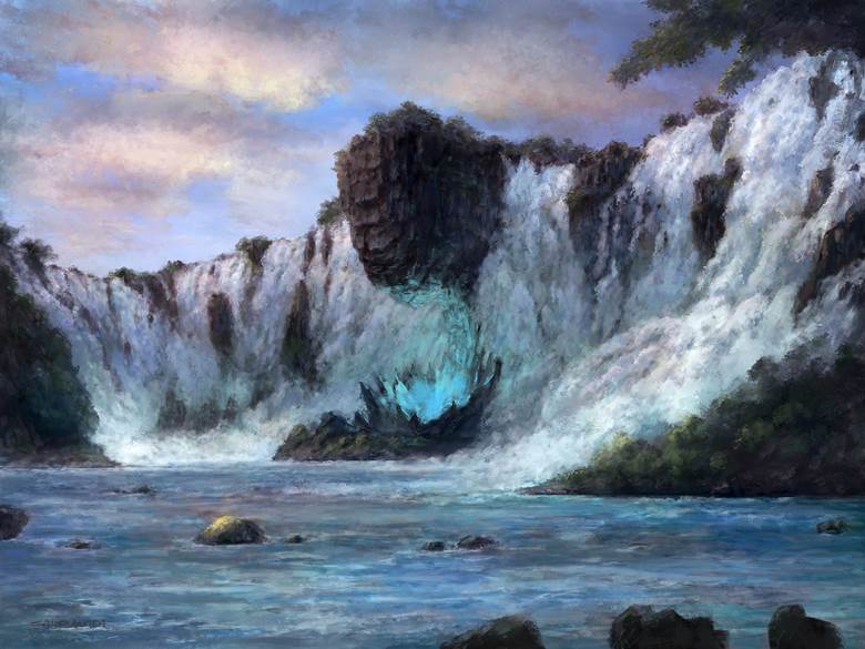 魔力の滝|SatoruWada的Pixiv风景插画图片