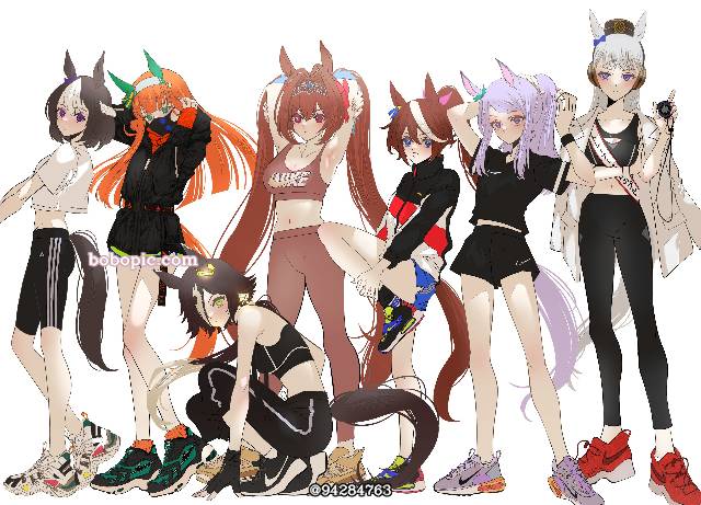 赛马娘Pretty Derby, 马娘, Gold Ship (UMPD), 特别周（赛马娘）, 无声铃鹿（赛马娘）, Vodka (Uma Musume), Daiwa Scarlet (UMPD), 东海帝王（赛马娘）, 目白麦昆（赛马娘）