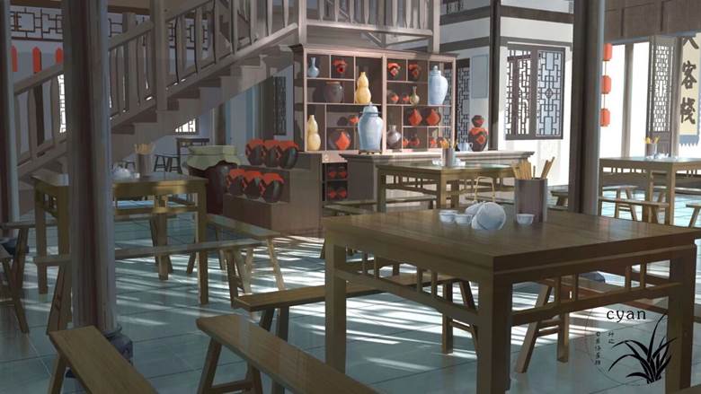 原创, 场景, background, 东方, illustration, 中国风, painting, ancient