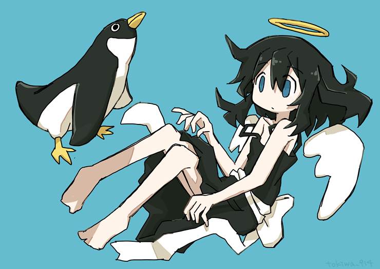 Penguin|插画师トキワ的天使插画图片