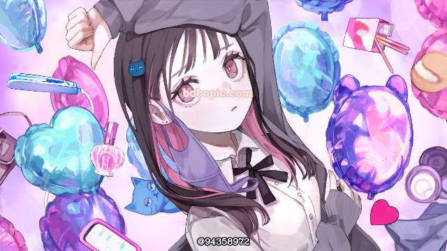 厚涂,小女孩,气球,面具,黑色面具图片