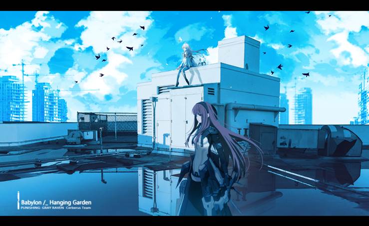 Punishing: Gray Raven, Punishing: Gray Raven, Willa, scenery, blue color scheme