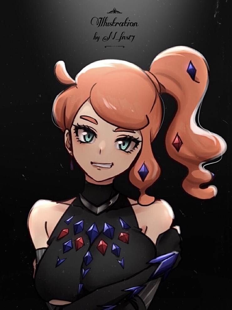 露璃娜, 宝可梦剑盾, Sonia (Pokémon), Melony (Pokemon trainer), 露莎米奈, 莉莉艾(精灵宝可梦), Chetta, Plumeria (Trainer), Pokémon 1000+ bookmarks, midriff