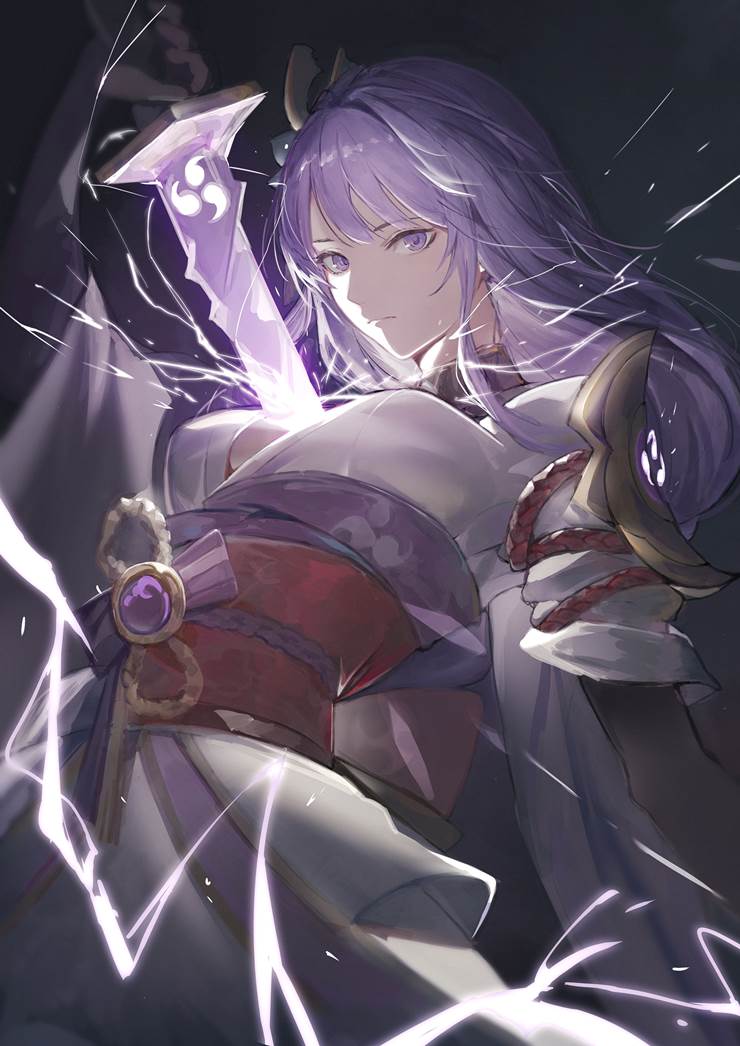Genshin Impact, Raiden Shogun, 迷之威压感, 原神10000收藏