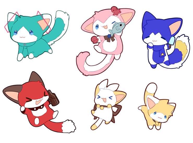 鏡音鈴, 镜音连, 初音未来, 巡音流歌, meiko, KAITO, C社6只