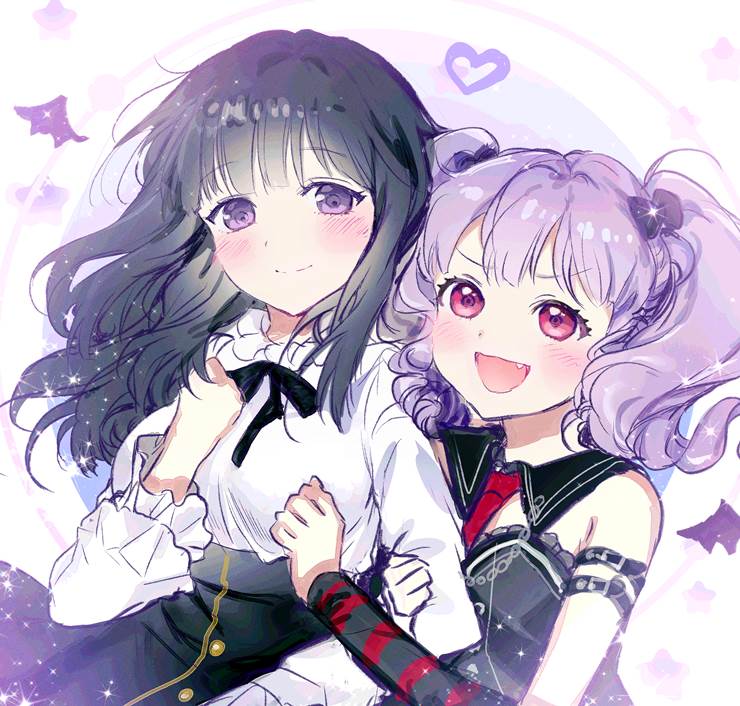 BanG Dream!, yuri, Rinko Shirokane, Ako Udagawa, 三次元, Bushiroad, BanG Dream! 100+ bookmarks