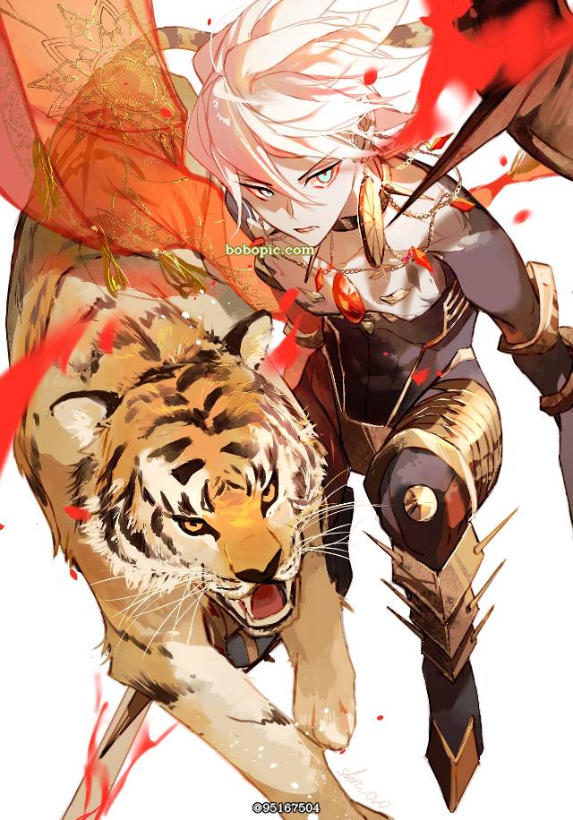 一张马嘶,FGO,拉克西米·芭伊,伽摩,阿周那,卡露娜,罗摩绘画图片