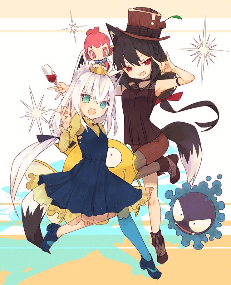 Hololive, 白上吹雪, 虚拟主播, 黑上吹雪, 白上吹雪同人