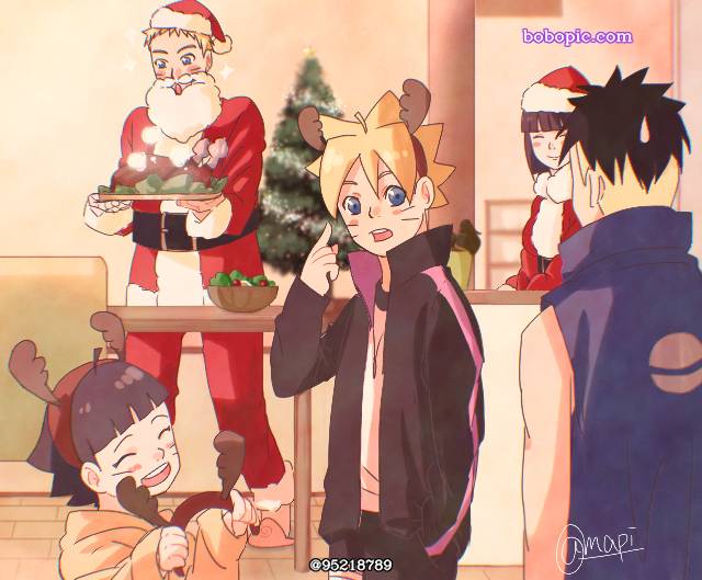 鸣人 or 火影, 雏田, 漩涡博人, 漩涡向日葵, Kawaki, 漩涡雏田, 漩涡鸣人, 圣诞节