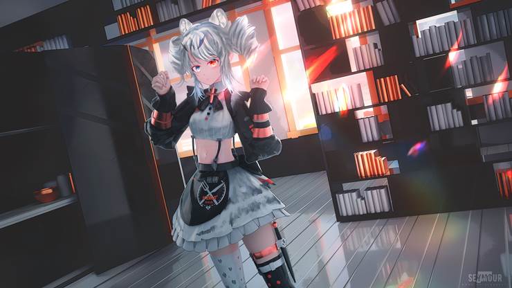 Punishing: Gray Raven, Karenina, space, 女孩子, 风景, 涂鸦, 机娘, fantasy