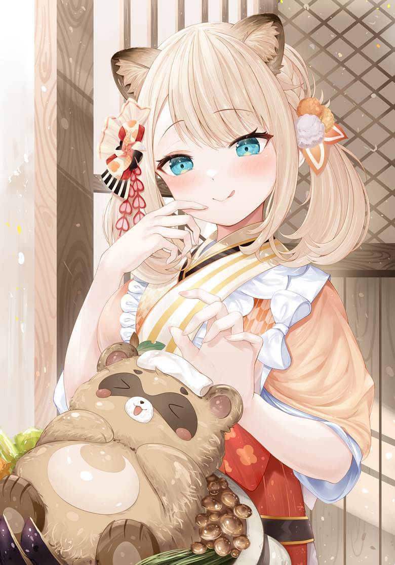 Kazama Iroha, Hololive, virtual YouTuber, kimono, Virtual YouTuber 5000+ bookmarks