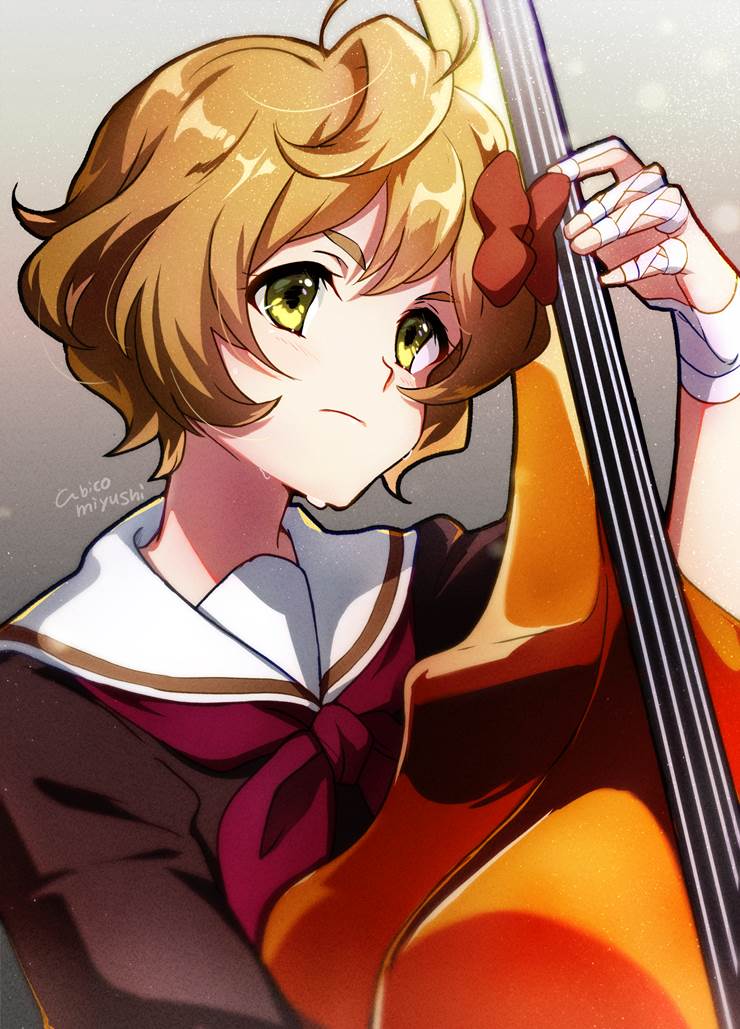 《吹响！上低音号》身高148cm的川岛绿辉pixiv插画图片