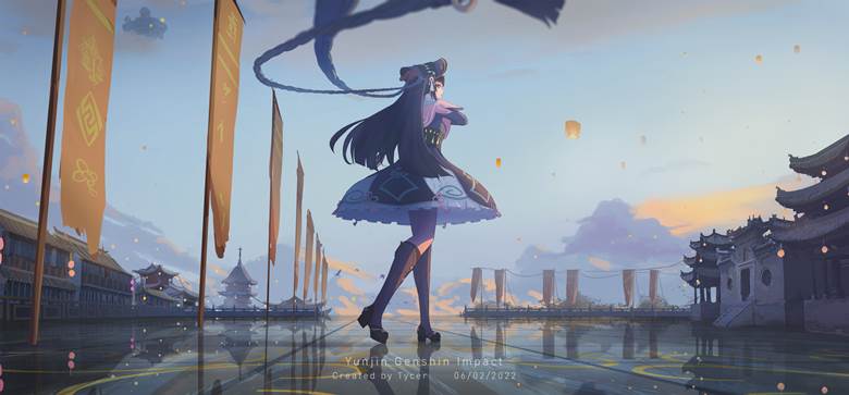 Genshin Impact, Yunjin, illustration