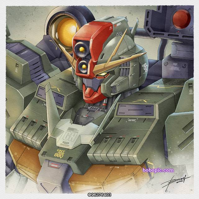 一张Procreate,原创,原点即顶点,gundam,高达,下田重工业绘画图片