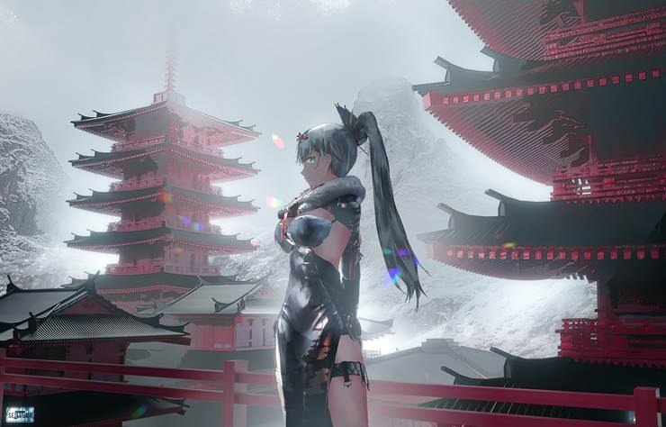 Punishing: Gray Raven, Bianca, space, girl, fantasy, doodle, original works, cool beauty