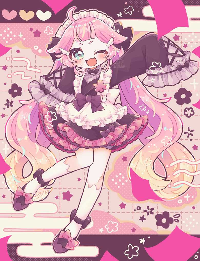 可爱的和风日式女仆pixiv同人插画图片