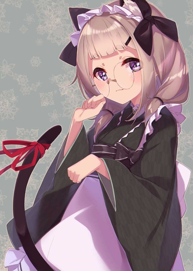 可爱的和风日式女仆pixiv同人插画图片
